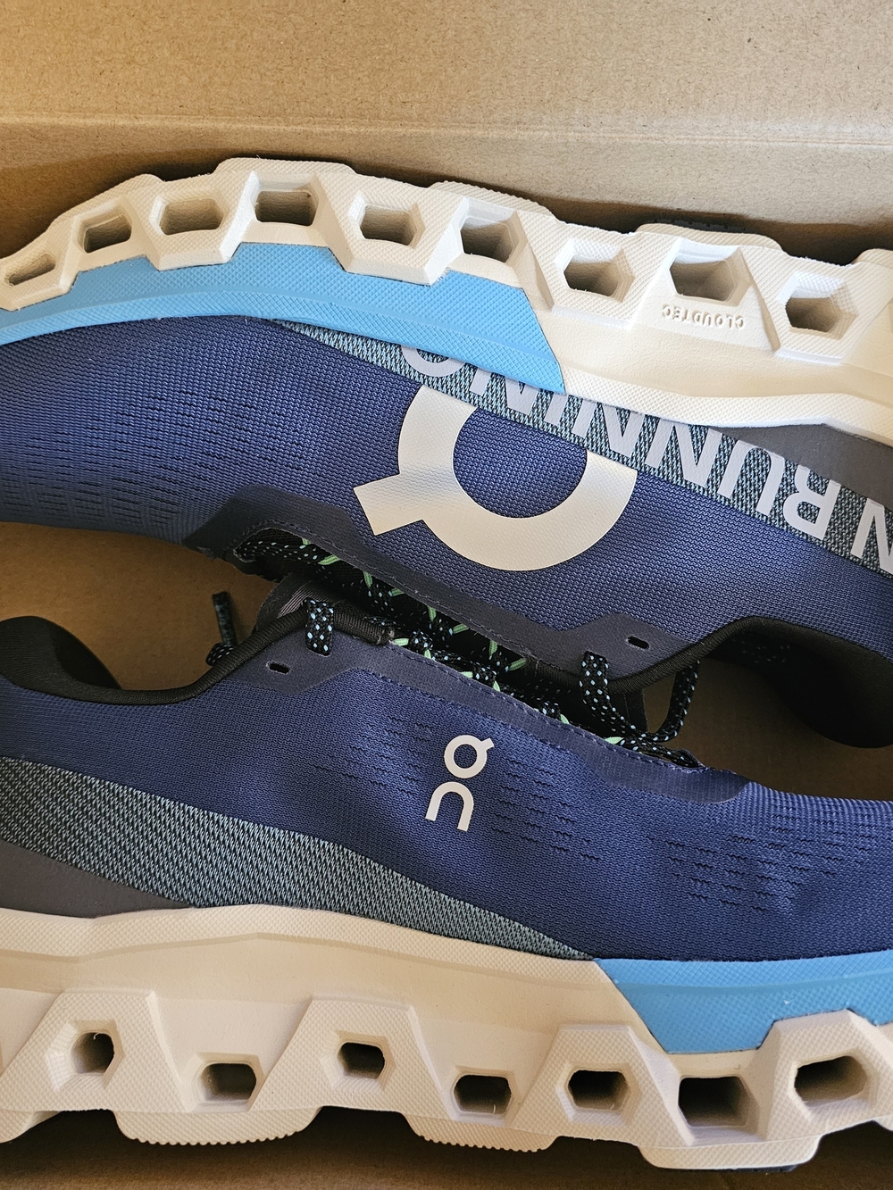 On Running Men's Cloudnova Running Shoes - Navy and Light Blue